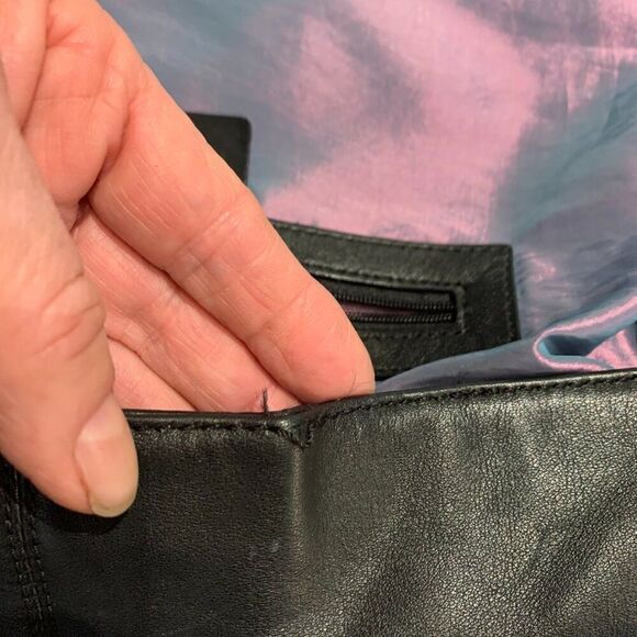 Danier leather purse bag satchel hobo EUC, black - Picture 11 of 16